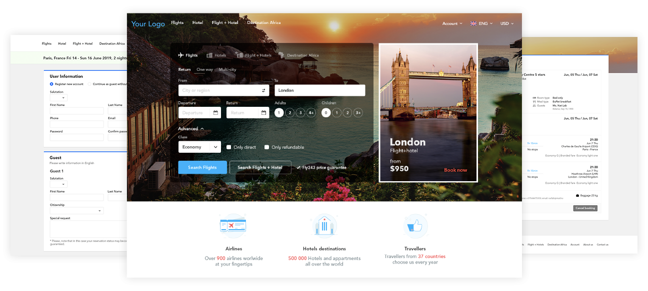 online travel booking portal