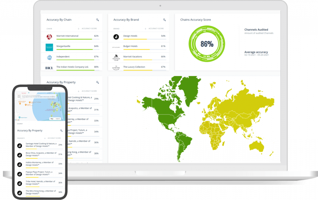 PropertyVIEW® Content Monitor displayed on mobile and laptop