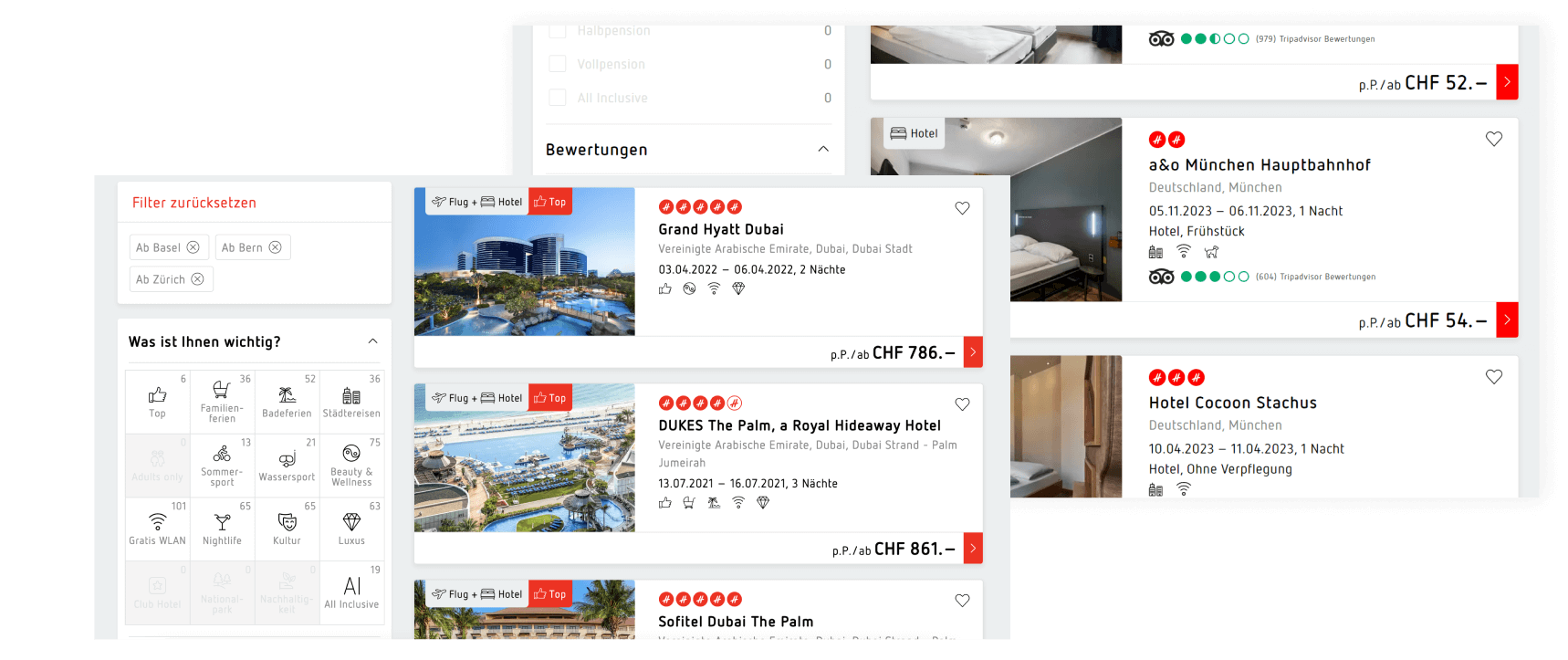 Hotelplan Interface